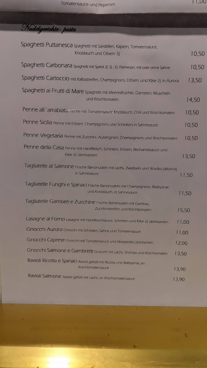 L’italiano Due Photo Menu 1