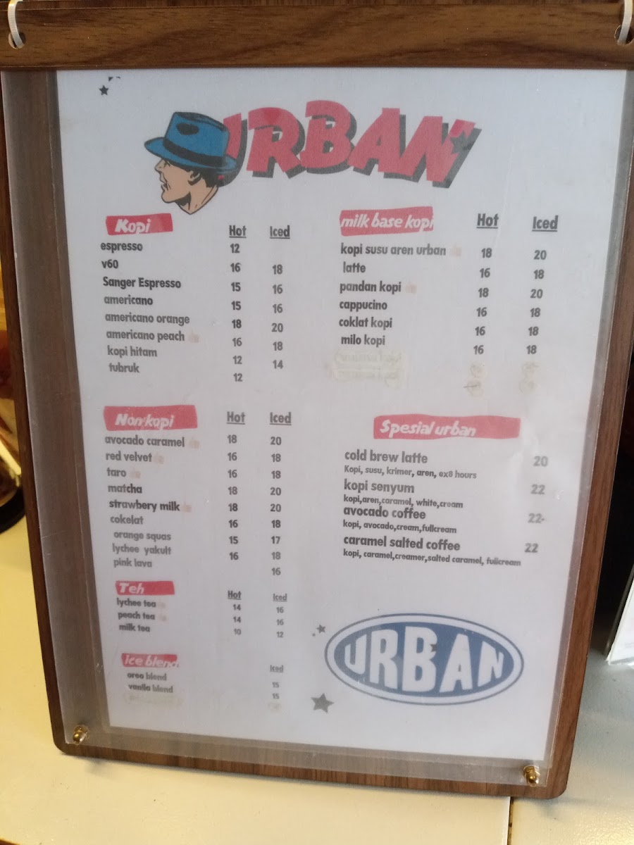 URBAN COFFEE Photo Menu 4