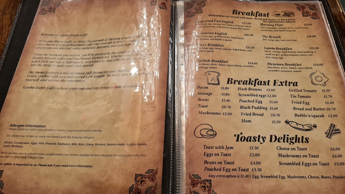 Lambo Bistro Cafe Photo Menu 1