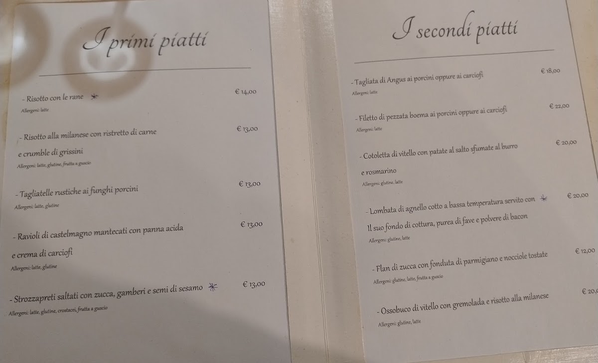 Trattoria Basiano Photo Menu 1