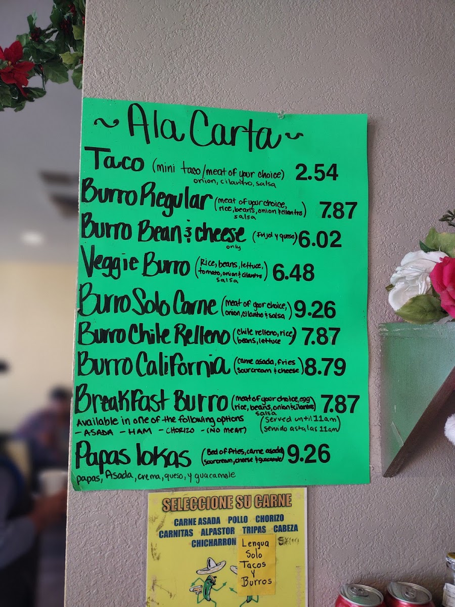 Tacos Jalisco Photo Menu 3
