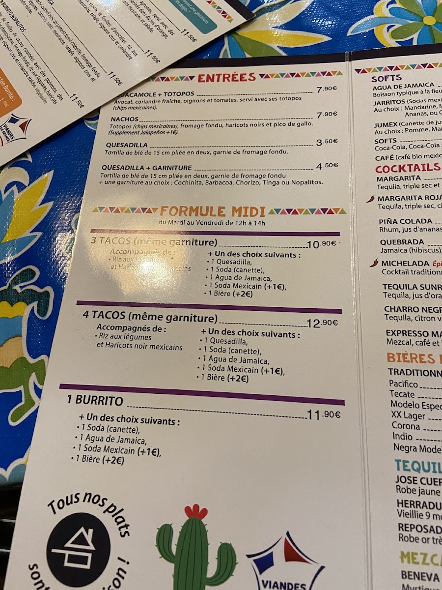 La Taqueria Toulouse Photo Menu 5