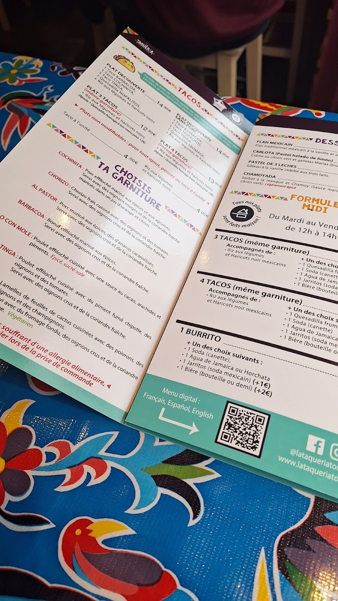 La Taqueria Toulouse Photo Menu 6