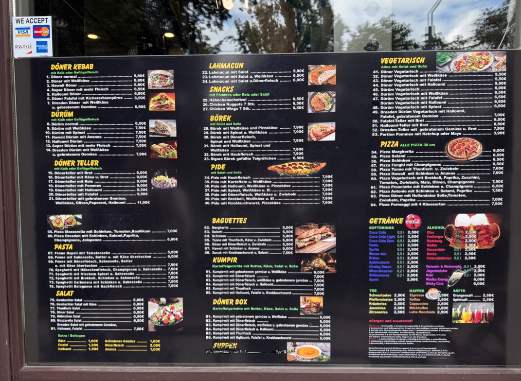 DRESDEN KEBAB HAUS Photo Menu 1
