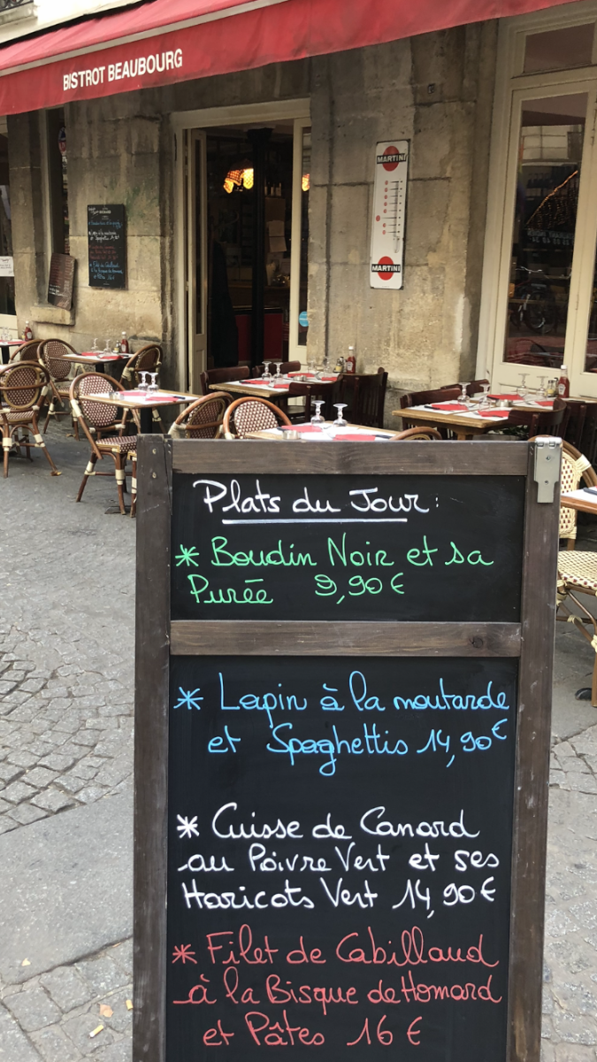 Bistrot Beaubourg Photo Menu 8