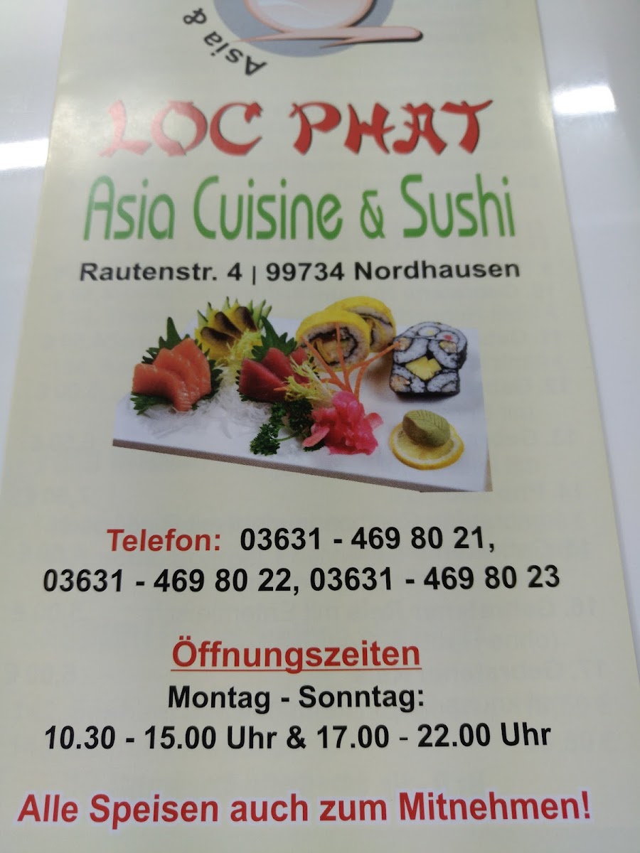 Asia Cuisine & Sushi Loc Phat Photo Menu 6