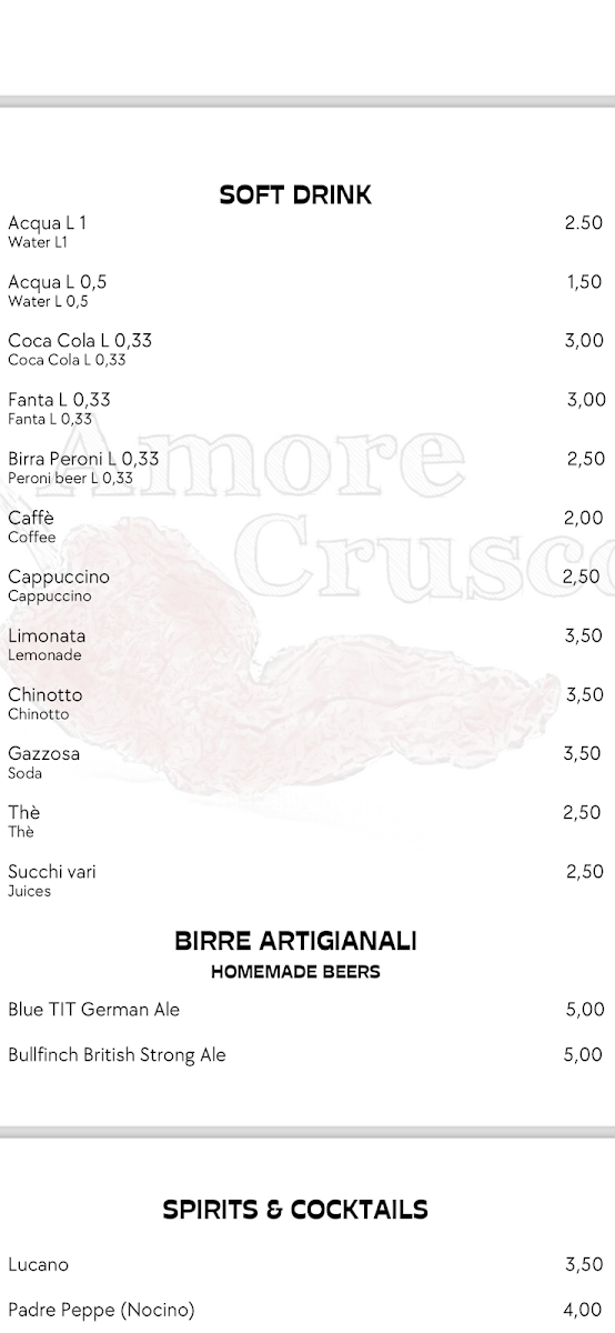 Amore Crusco Photo Menu 8