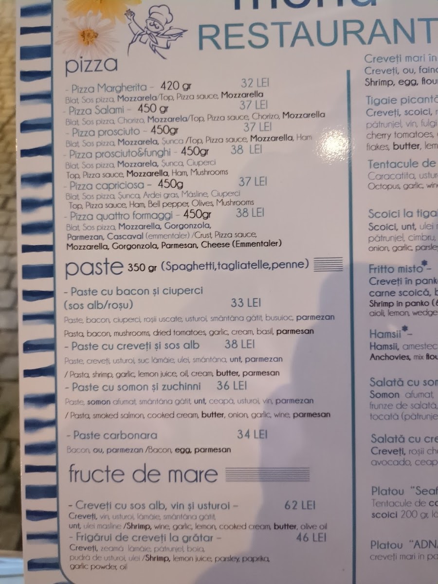 Seafood Journal Photo Menu 1