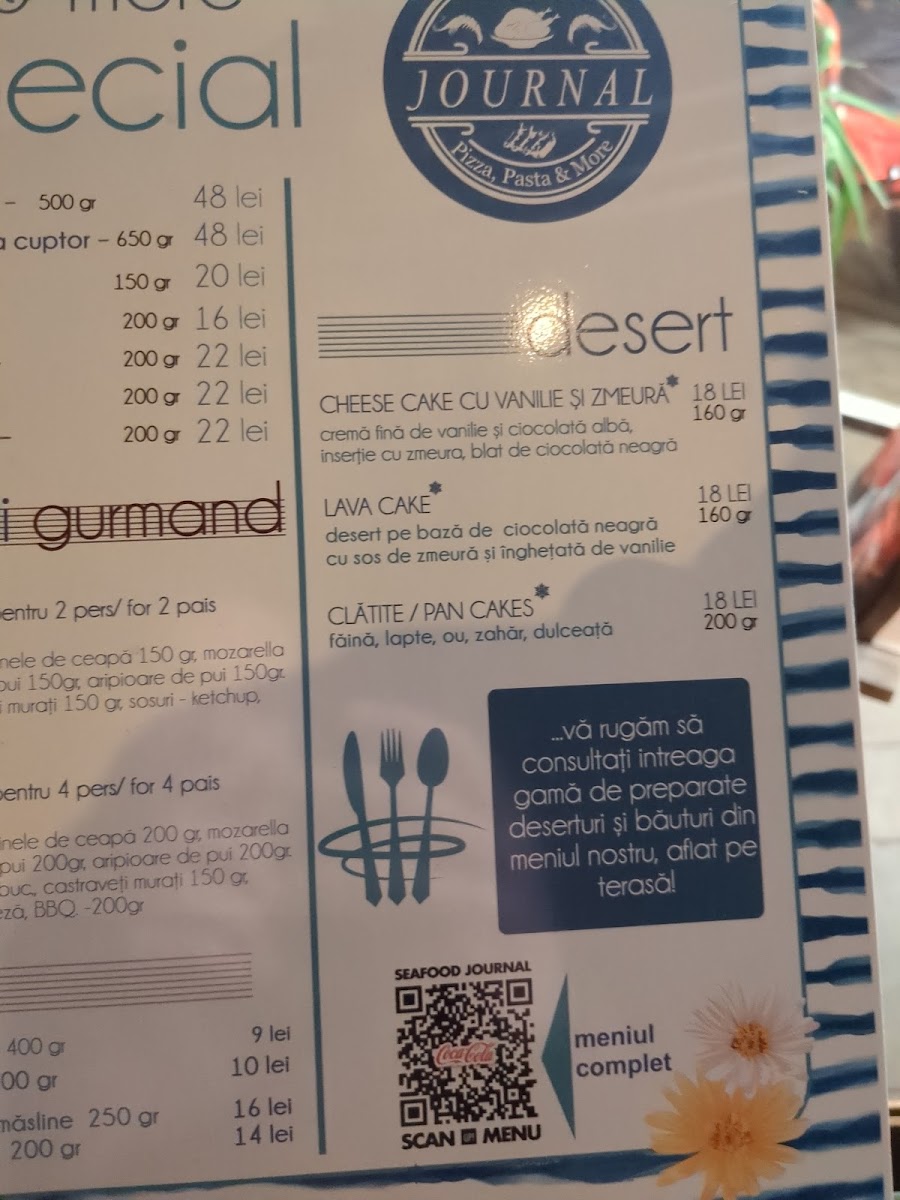 Seafood Journal Photo Menu 3