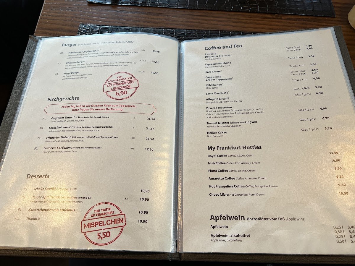 Restaurant MyFrankfurt Photo Menu 8