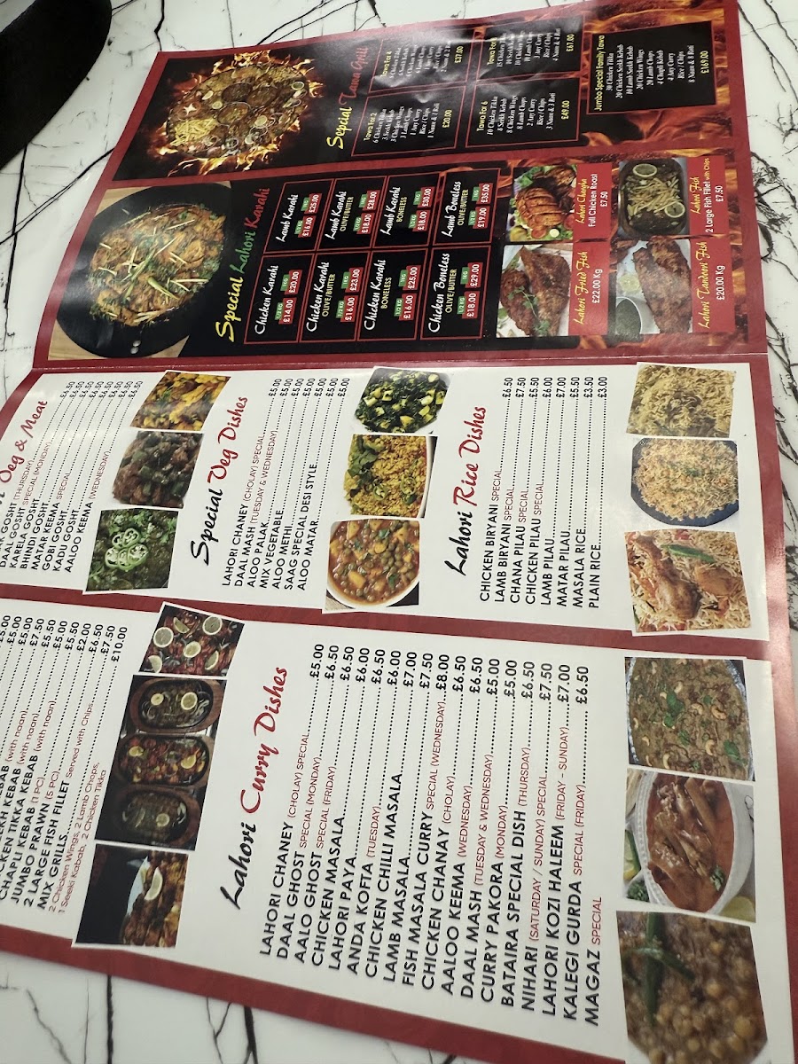 Lahori Nazara Photo Menu 10