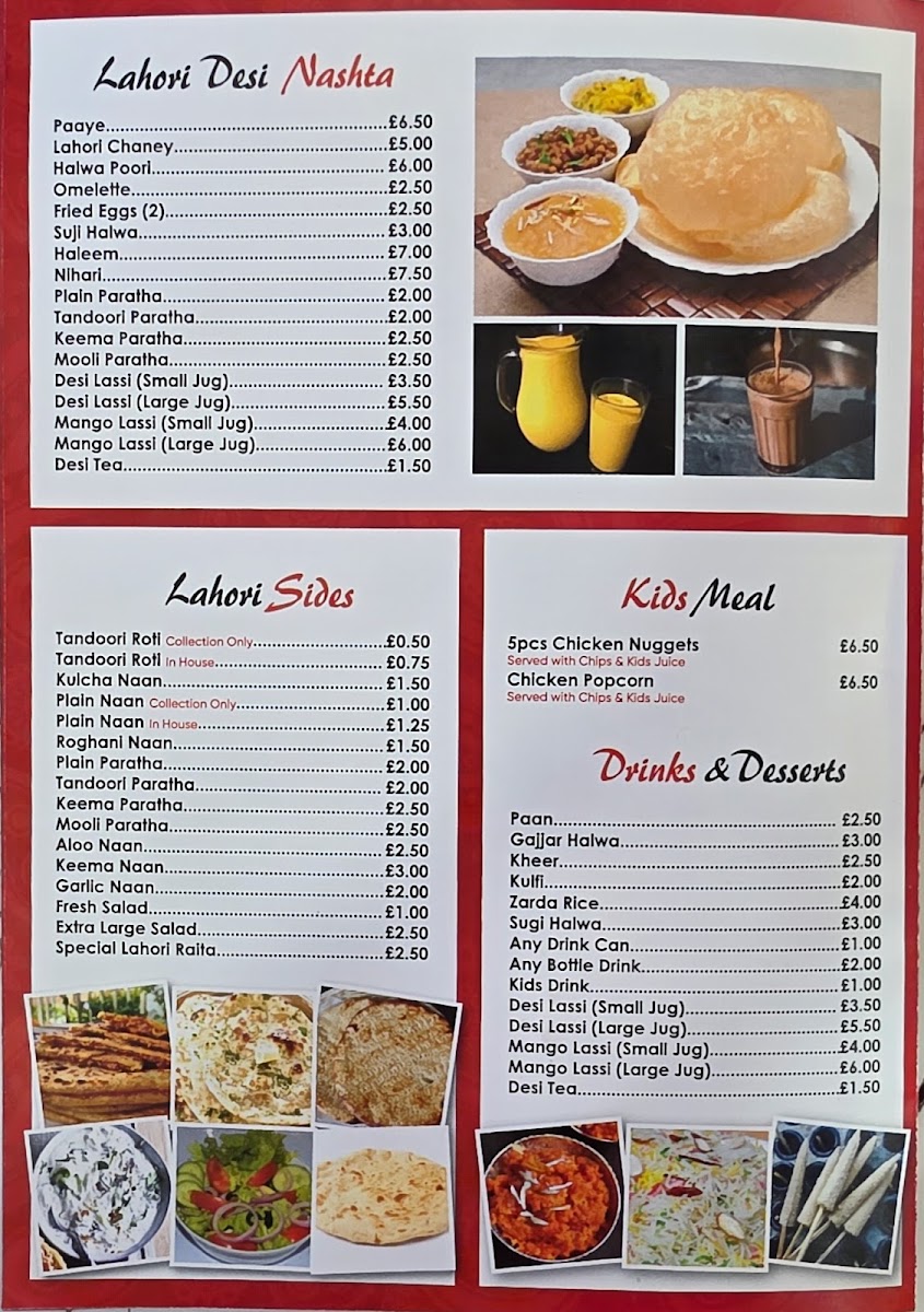 Lahori Nazara Photo Menu 3