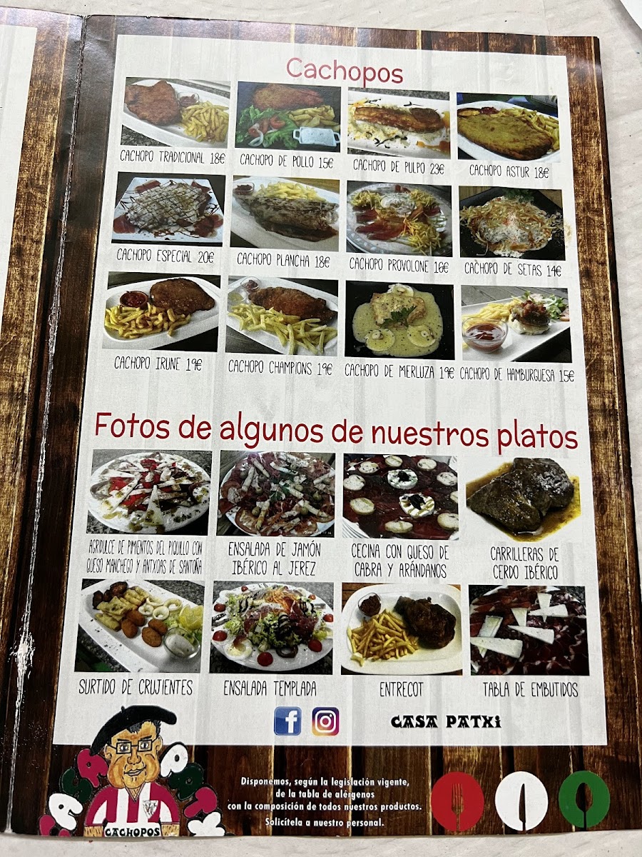 Restaurante Casa Patxi Photo Menu 3