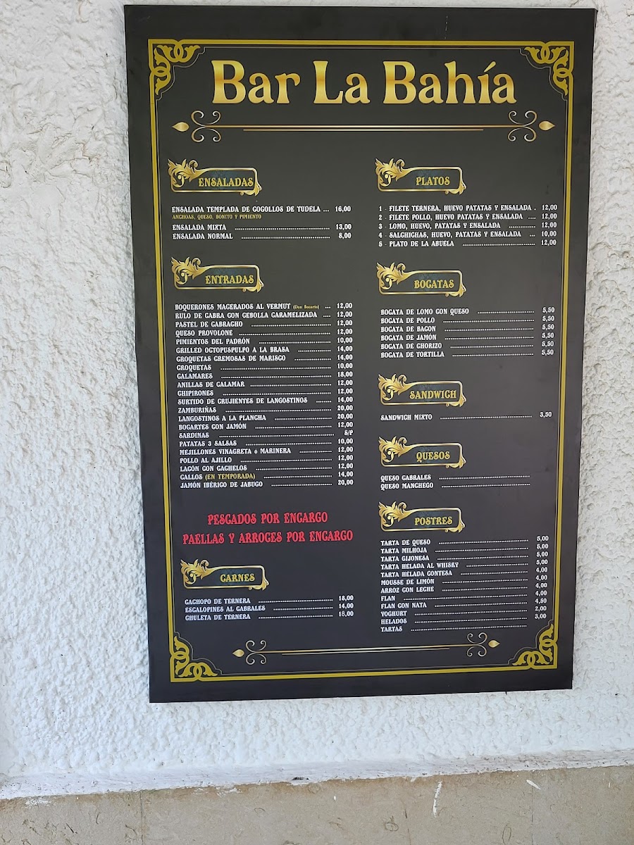 Bar La Bahía Photo Menu 3