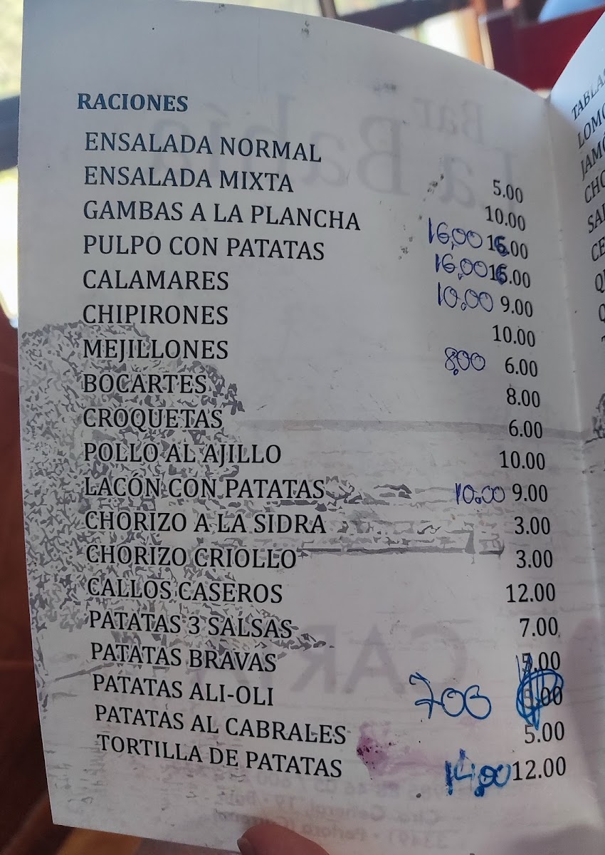 Bar La Bahía Photo Menu 7