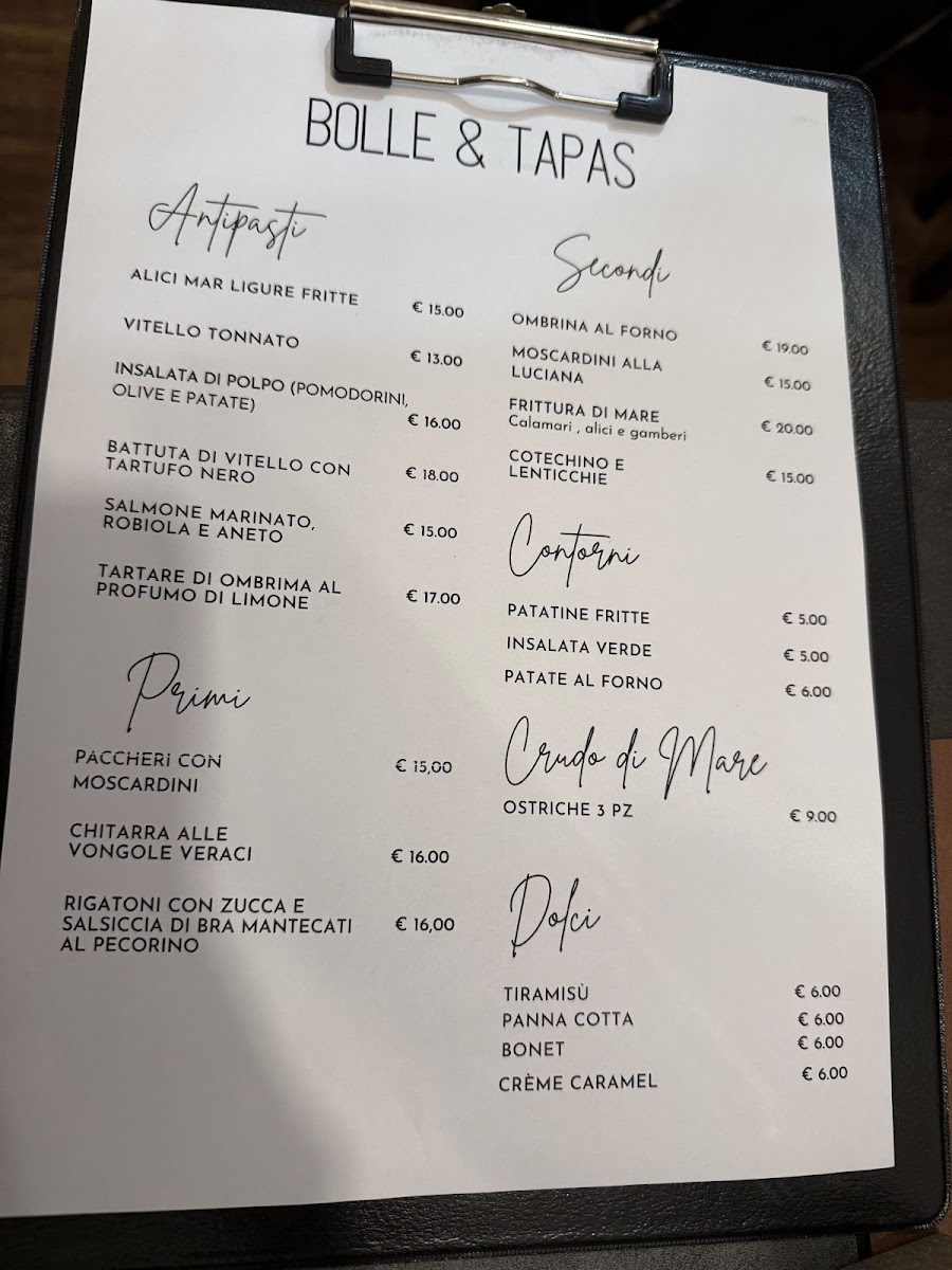 Bolle & Tapas Ristorante e cocktail bar Photo Menu 3