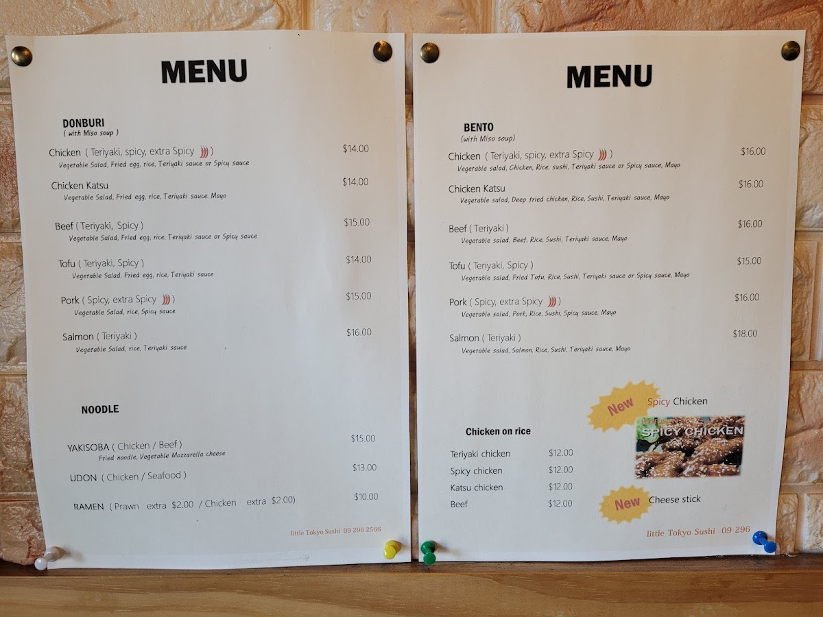 Little Tokyo Sushi Photo Menu 1