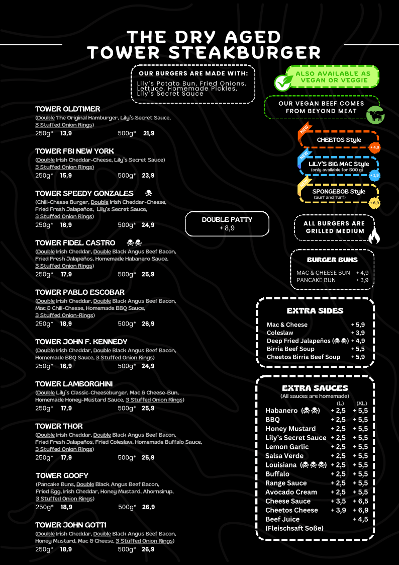 Lily Burger 'Beef & Vegan Grill-Club“ Photo Menu 3