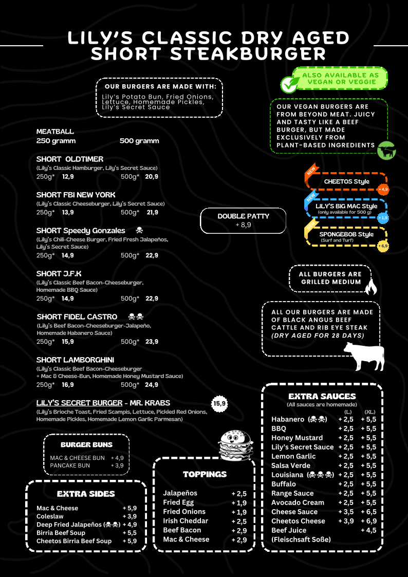 Lily Burger 'Beef & Vegan Grill-Club“ Photo Menu 4