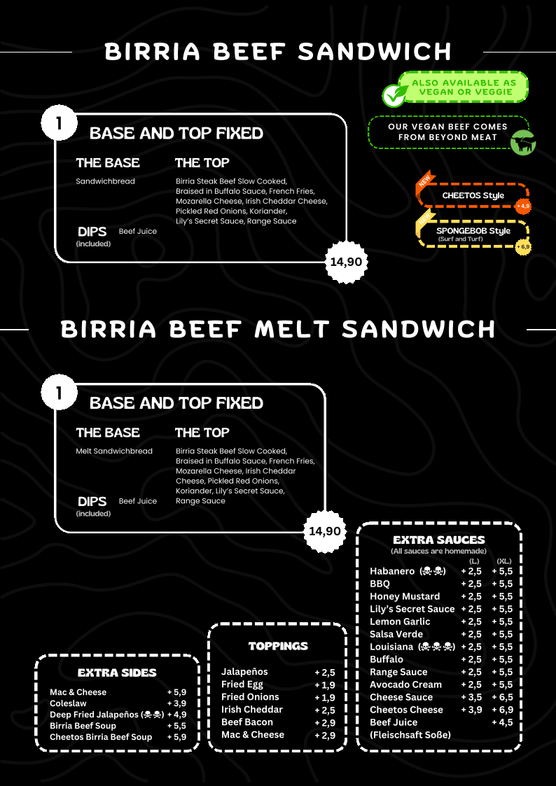 Lily Burger 'Beef & Vegan Grill-Club“ Photo Menu 9
