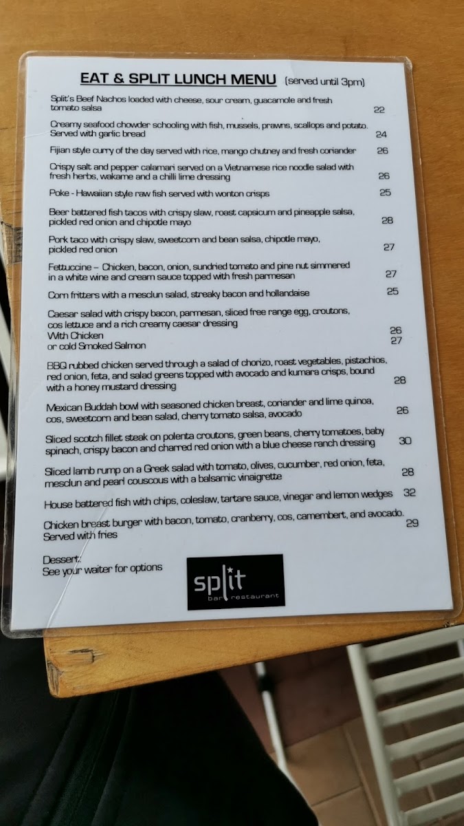 Split Bar & Restaurant Photo Menu 9