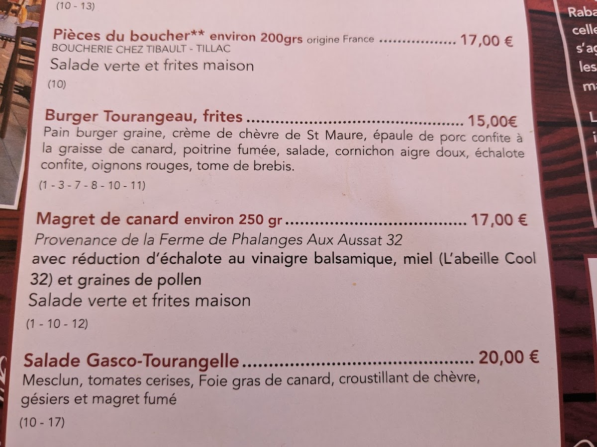 Ô Rabastens Photo Menu 2