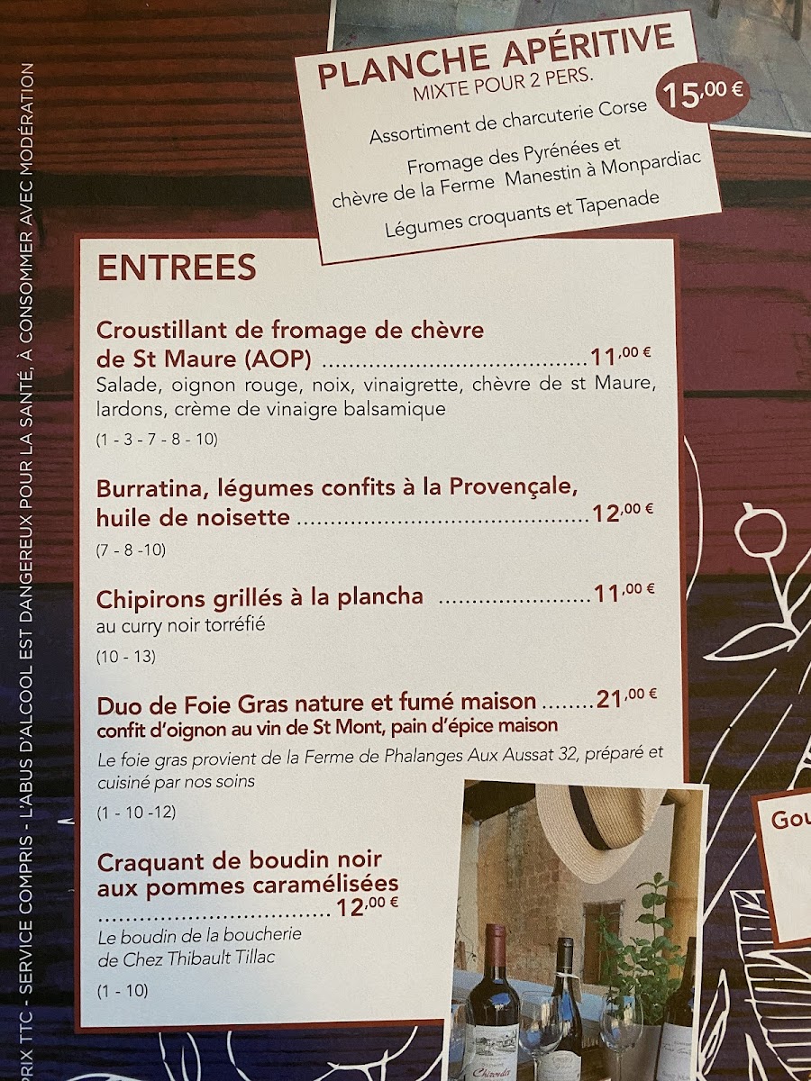 Ô Rabastens Photo Menu 3