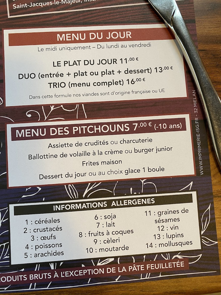 Ô Rabastens Photo Menu 4