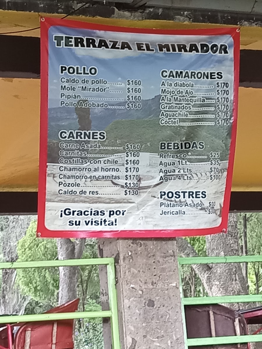 Restaurant El Mirador Photo Menu 2