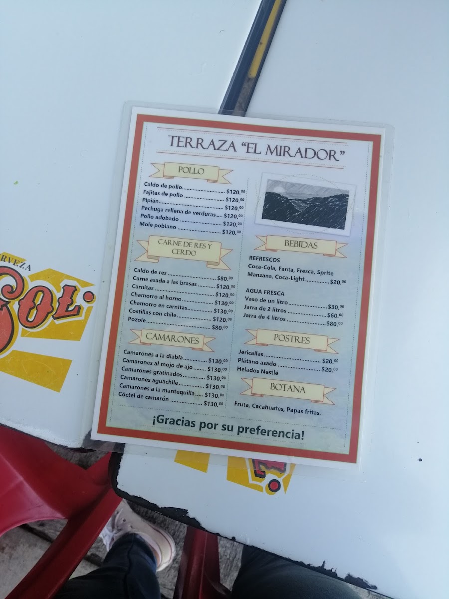 Restaurant El Mirador Photo Menu 9