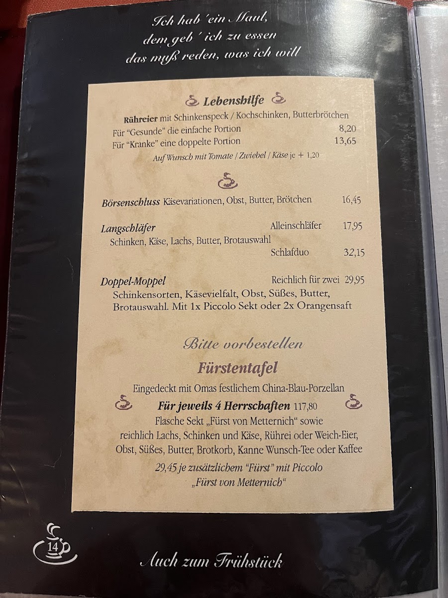 Altstadtcafé Cöpenick Photo Menu 4