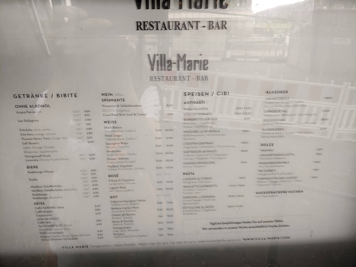 VILLA MARIE Gasthaus an der Elbe Photo Menu 4