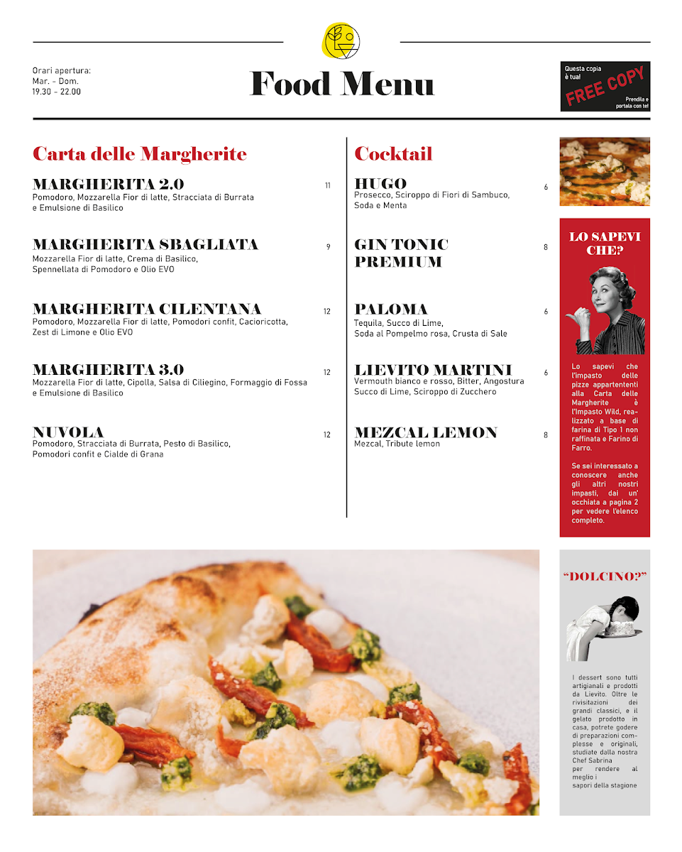Lievito PG Pizzeria Photo Menu 3