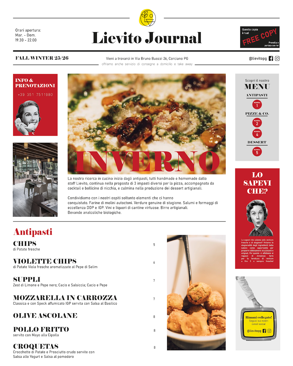 Lievito PG Pizzeria Photo Menu 5