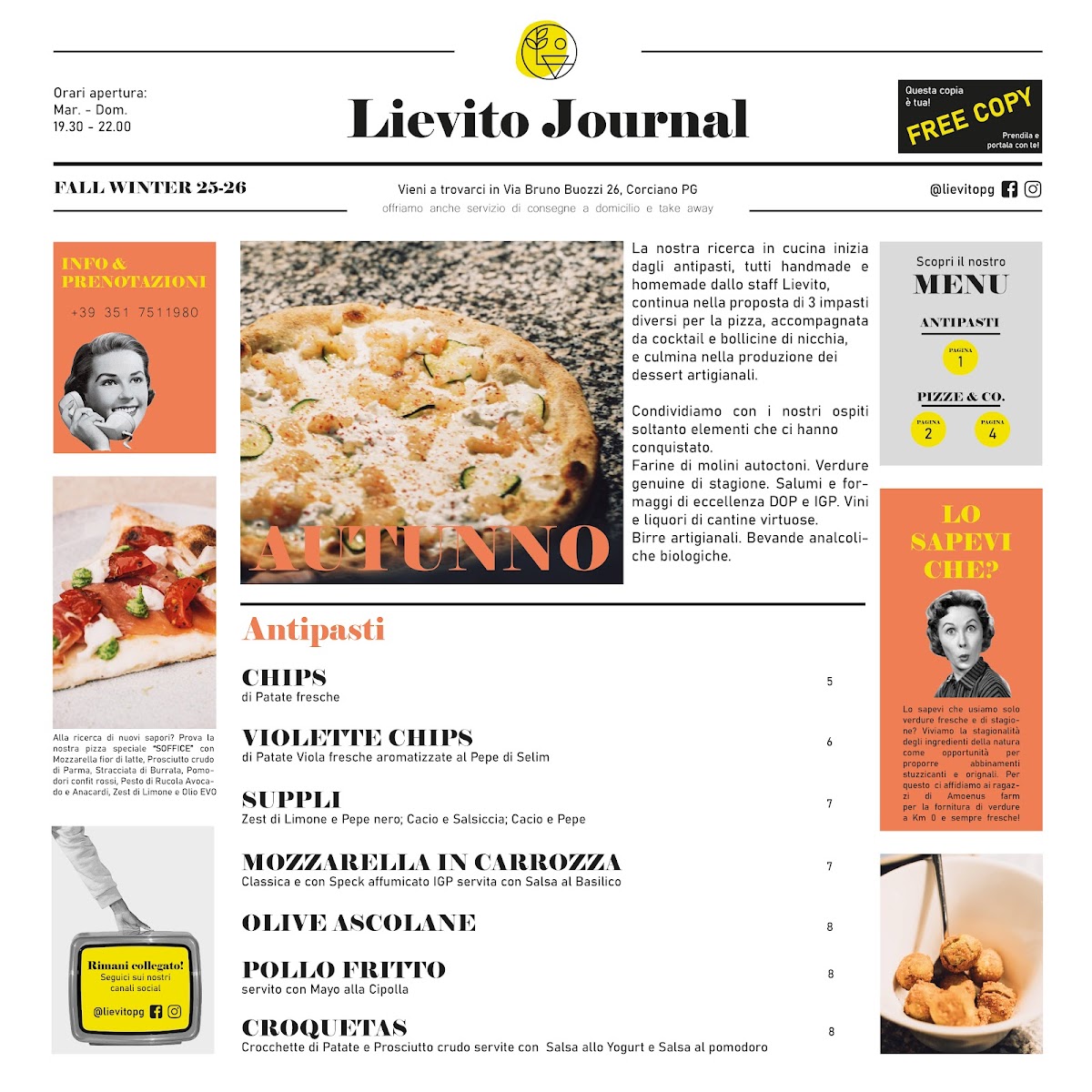 Lievito PG Pizzeria Photo Menu 7
