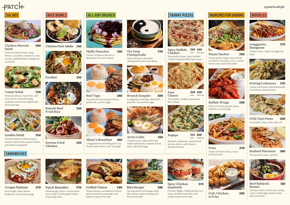 Patch Cafe Photo Menu 2