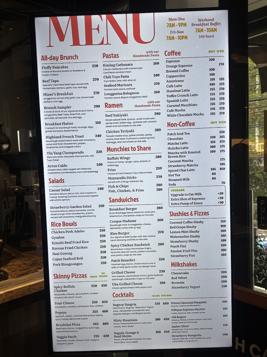 Patch Cafe Photo Menu 6