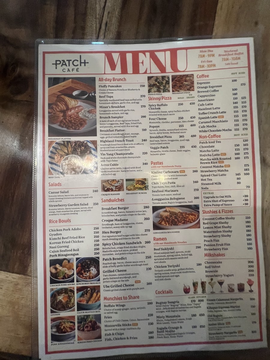 Patch Cafe Photo Menu 9
