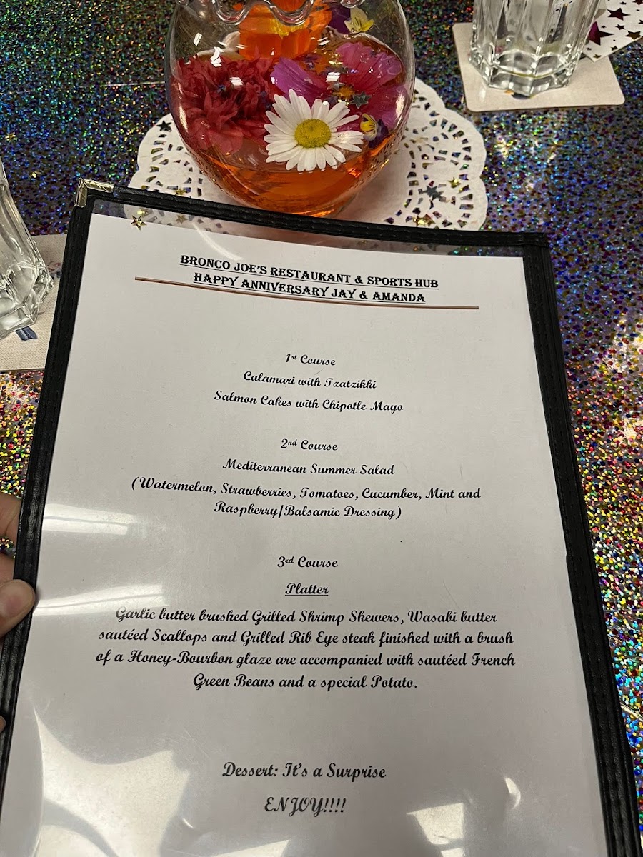Bronco Joe's Restaurant & Sports Hub Photo Menu 1