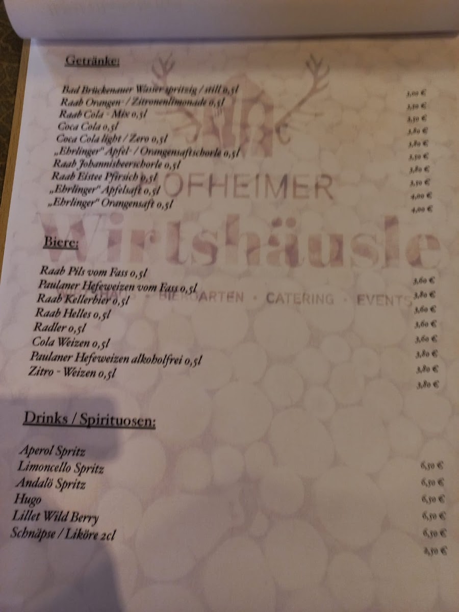 Hofheimer Wirtshäusle Photo Menu 9