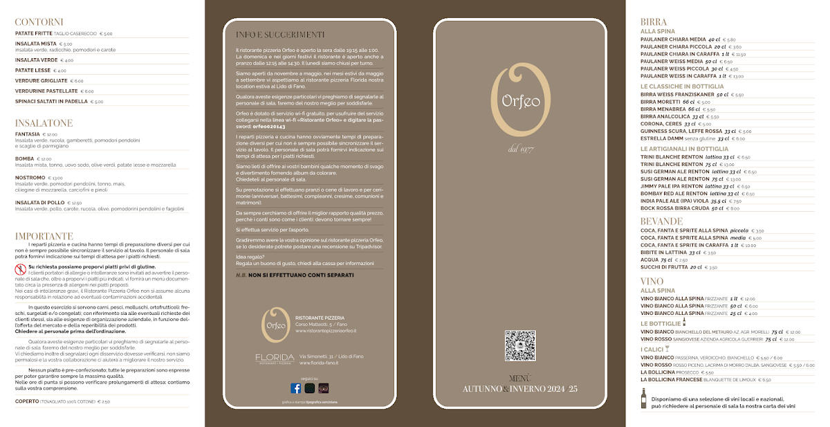 Ristorante Pizzeria Orfeo Photo Menu 1