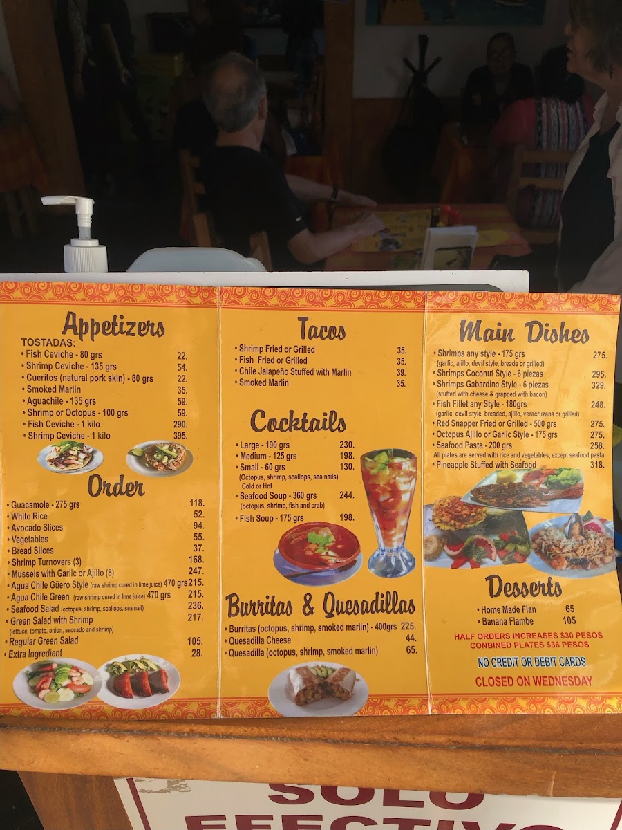 Mariscos el Guero Photo Menu 9