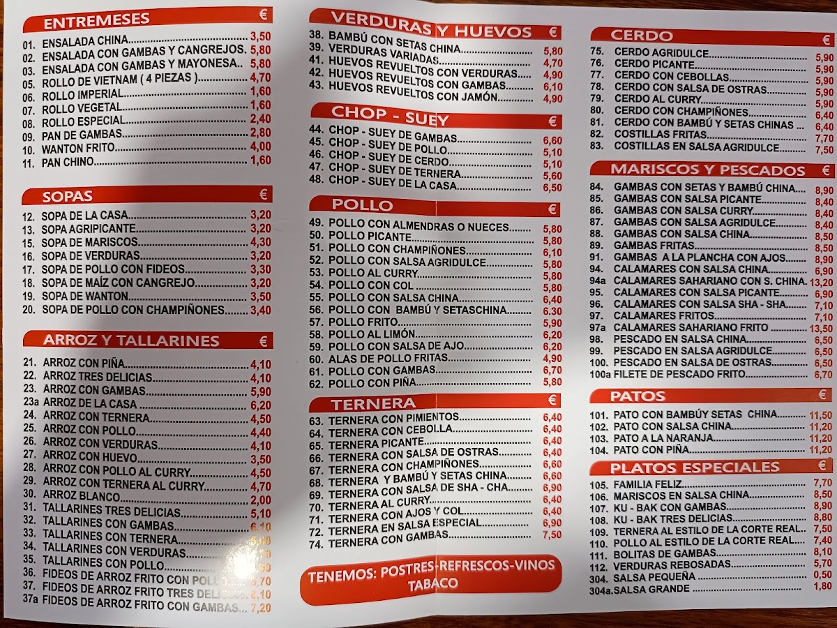 Bar-Restaurante Tele Chino Photo Menu 1