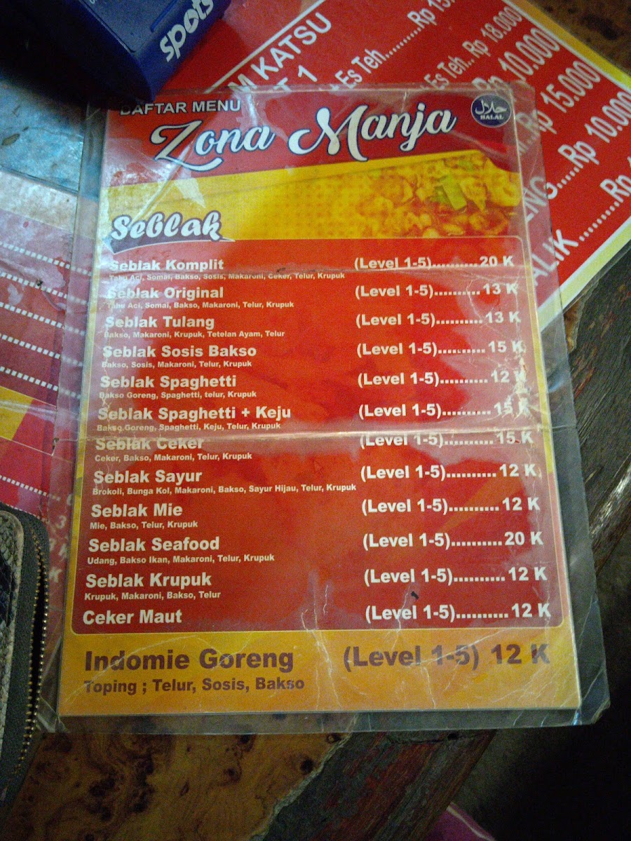 Seblak Zona Manja Photo Menu 4