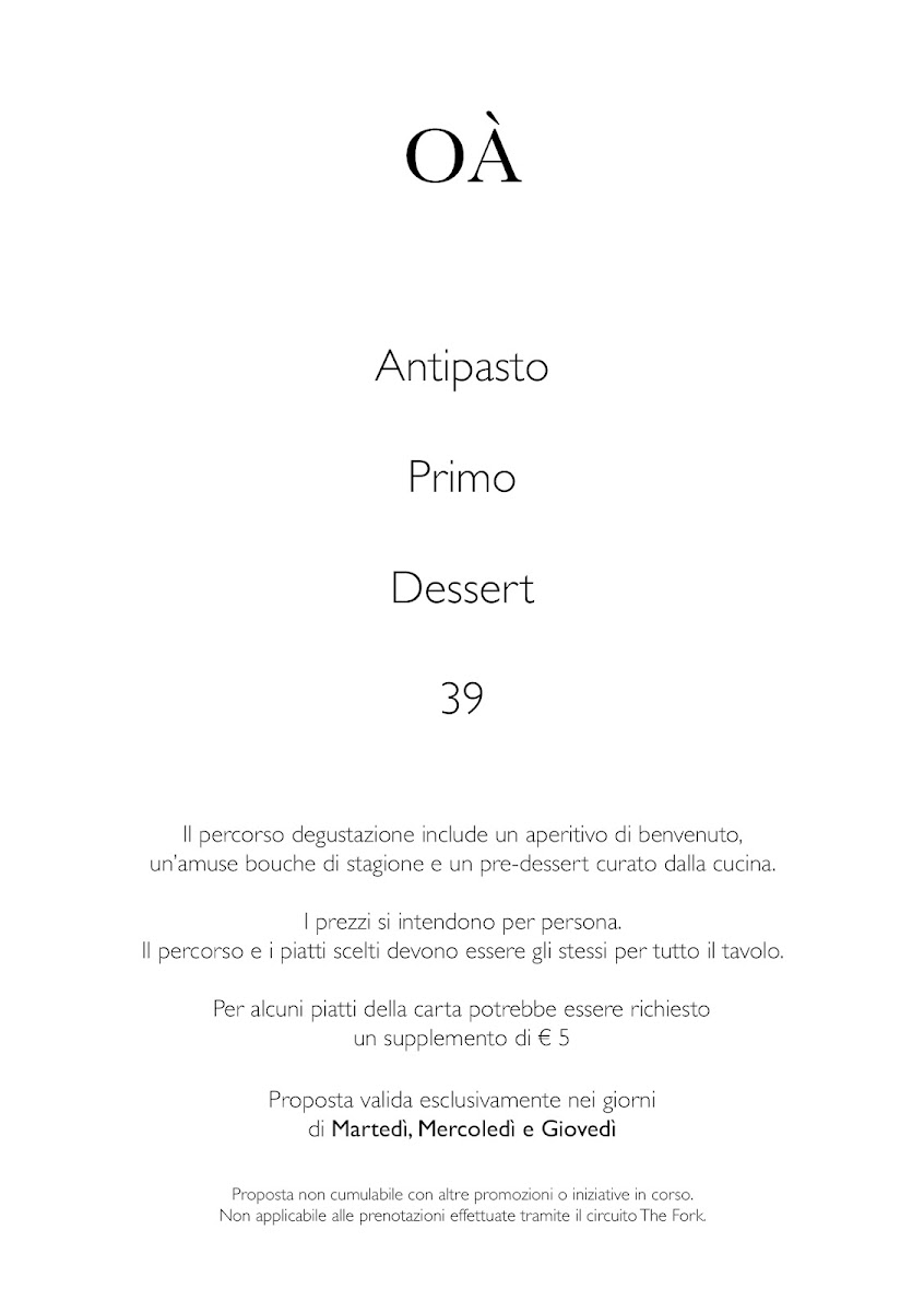 Il Cenacolo Osteria Photo Menu 1