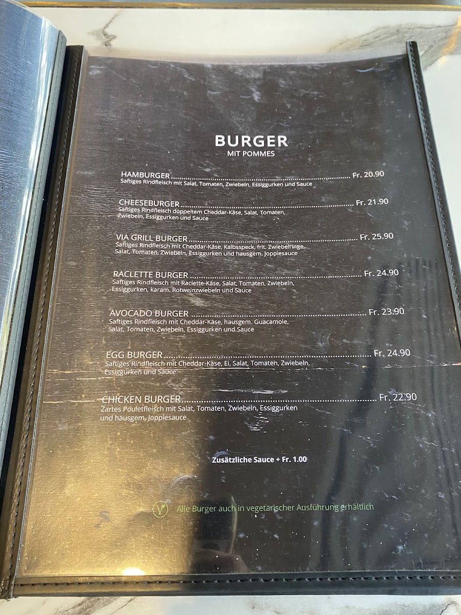 Via Grill Restaurant Photo Menu 3