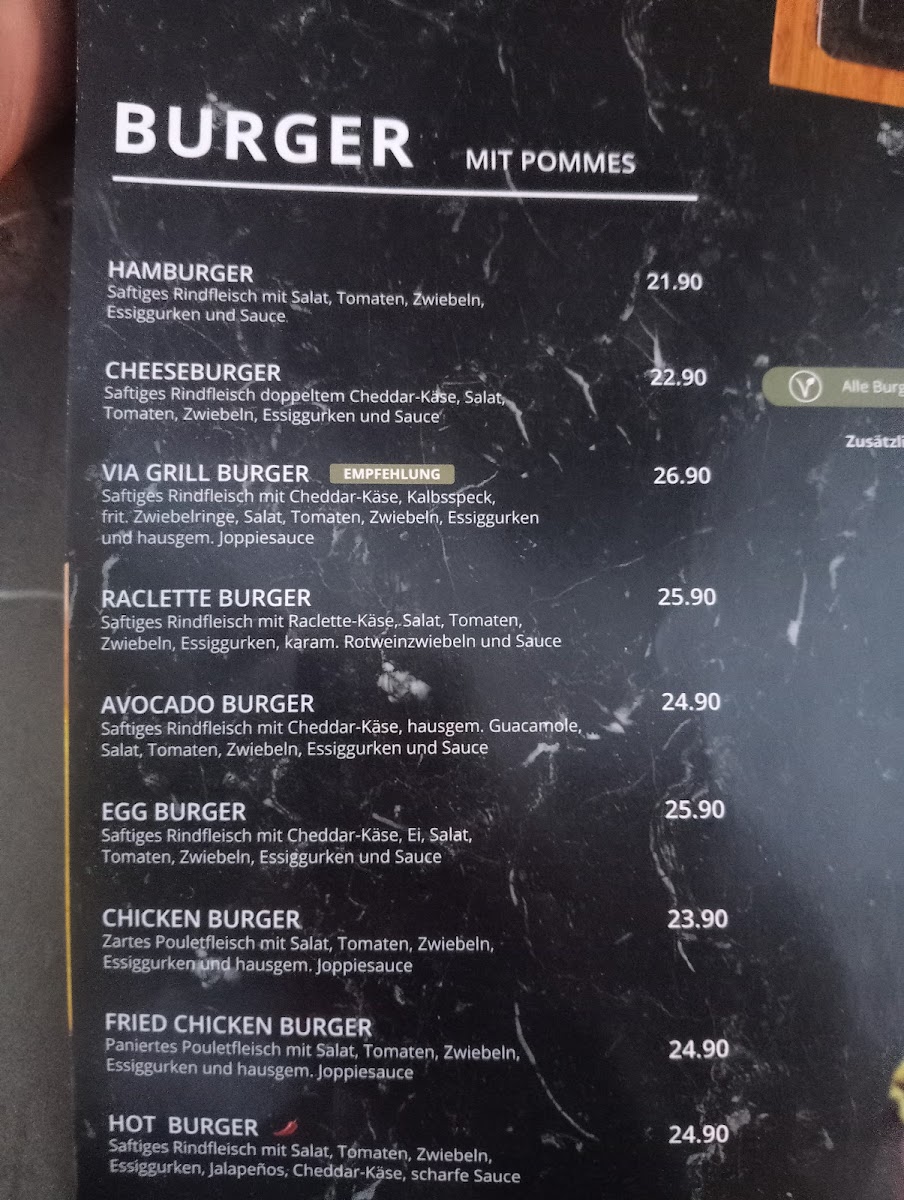 Via Grill Restaurant Photo Menu 4