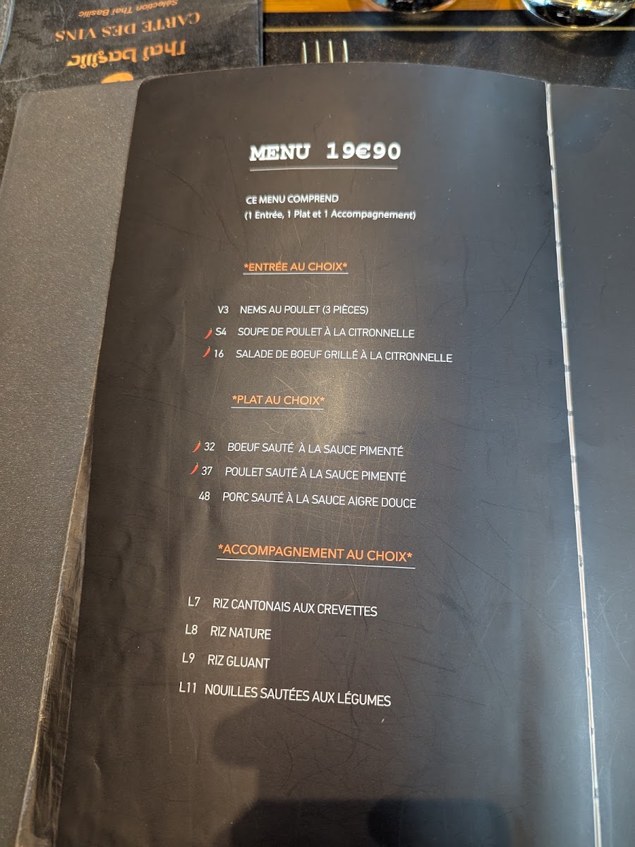 Thaï Basilic Photo Menu 10