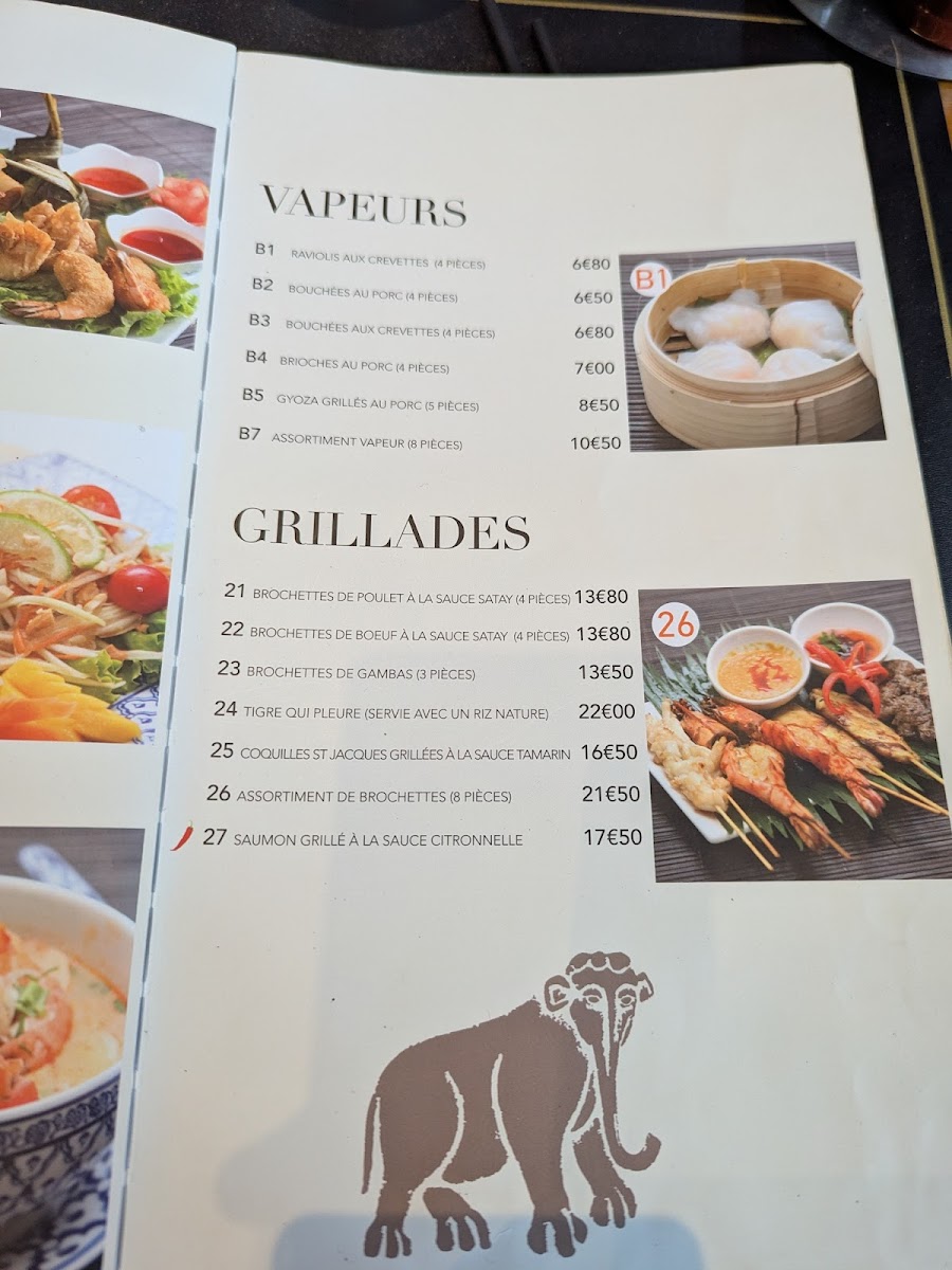 Thaï Basilic Photo Menu 2