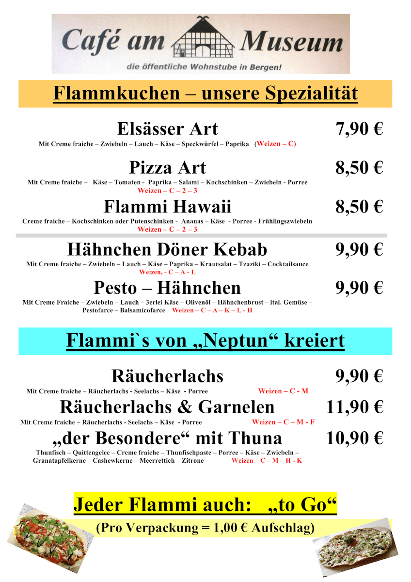 Café 'Am Museum' Photo Menu 1